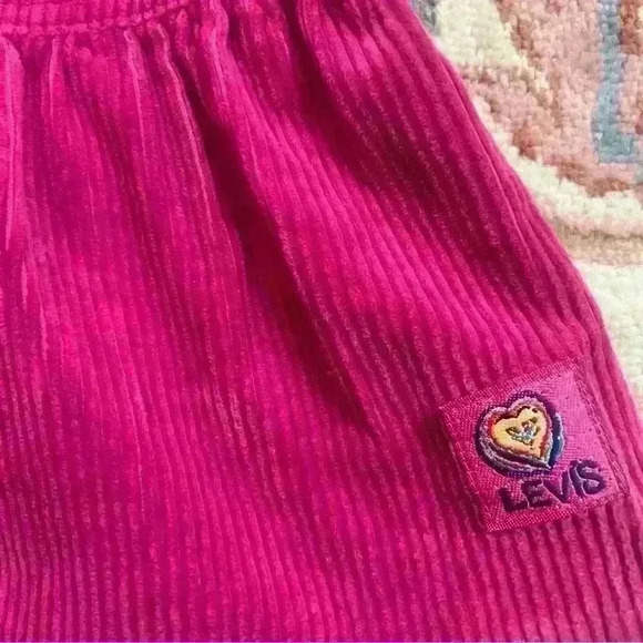 Vintage made in the USA little LEVI’s corduroy 3T toddler girl pink no flaws - Picture 6 of 6